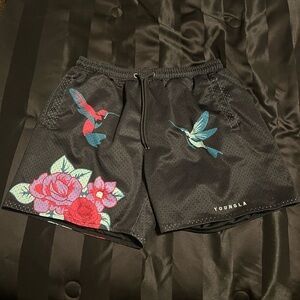 YoungLA Black Athletic Shorts
